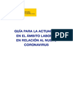 Gua Definitiva del Ministerio de Trabajo sobre el coronavirus.