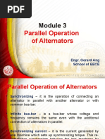 Module 3 Parallel Operation of Alternators