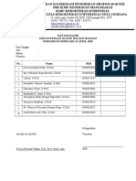 2. Daftar Hadir Kepaniteraan