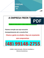 A Empresa Green Trash - Trabalho Exclusivo (Sem Plágio) Conceito Excelente (48) 99148-2755