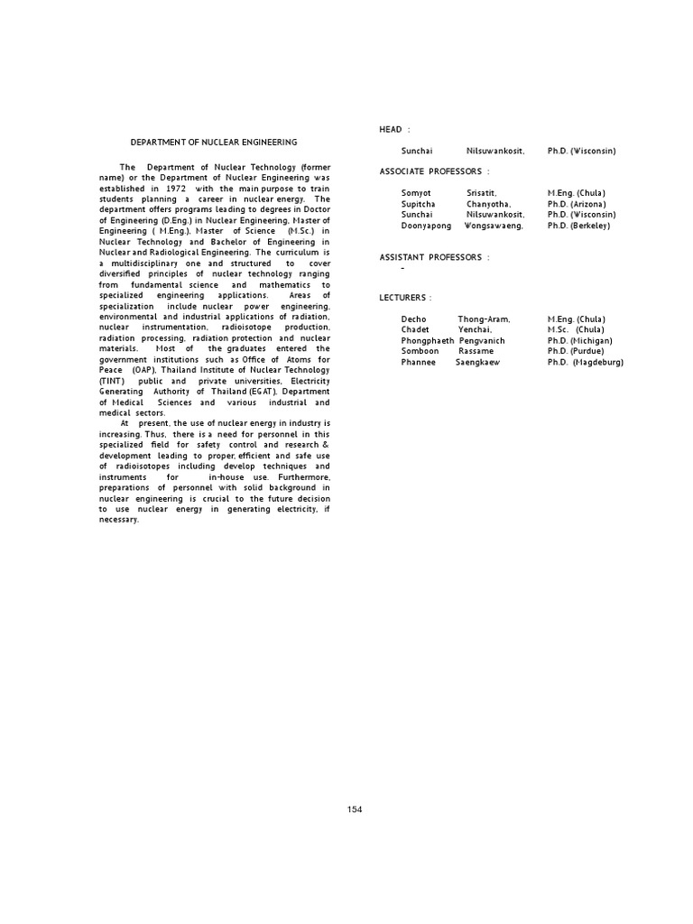 15-Nuclear-Engineering Syllabus | PDF | Technology & Engineering
