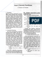 ID Ihwal Teknik Parafrasa PDF