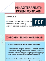 Komunikasi Terapeutik Pada Pasien Komplain