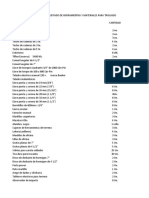 Listado de Herramientas, EPP y Materiales para Traslado Desde EDYCE Talcahuano