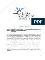 Manual de Oraciones 40 Diìas Por La Vida Colombia PDF