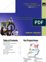 Jaime V. Ongpin Foundation, Inc. FY 2009-10annual Report