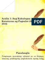 Kahalagan at Katuturan NG Akademikong Papel