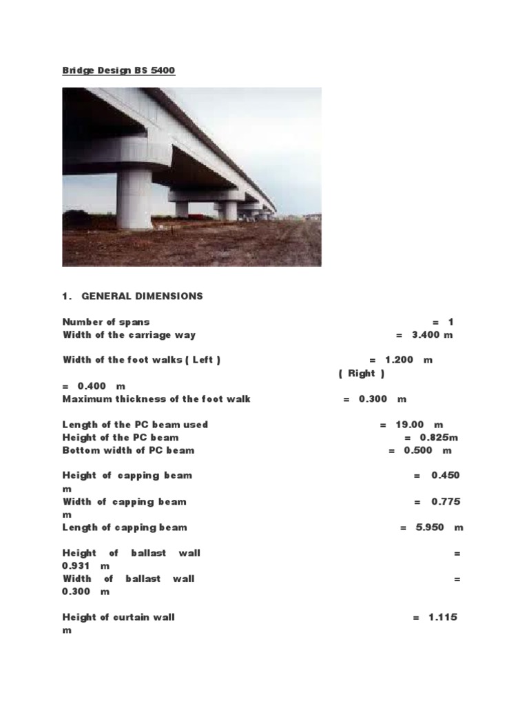 Bridge Design BS 5400 PDF