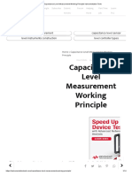 Capacitance Level Measurement Working Principle