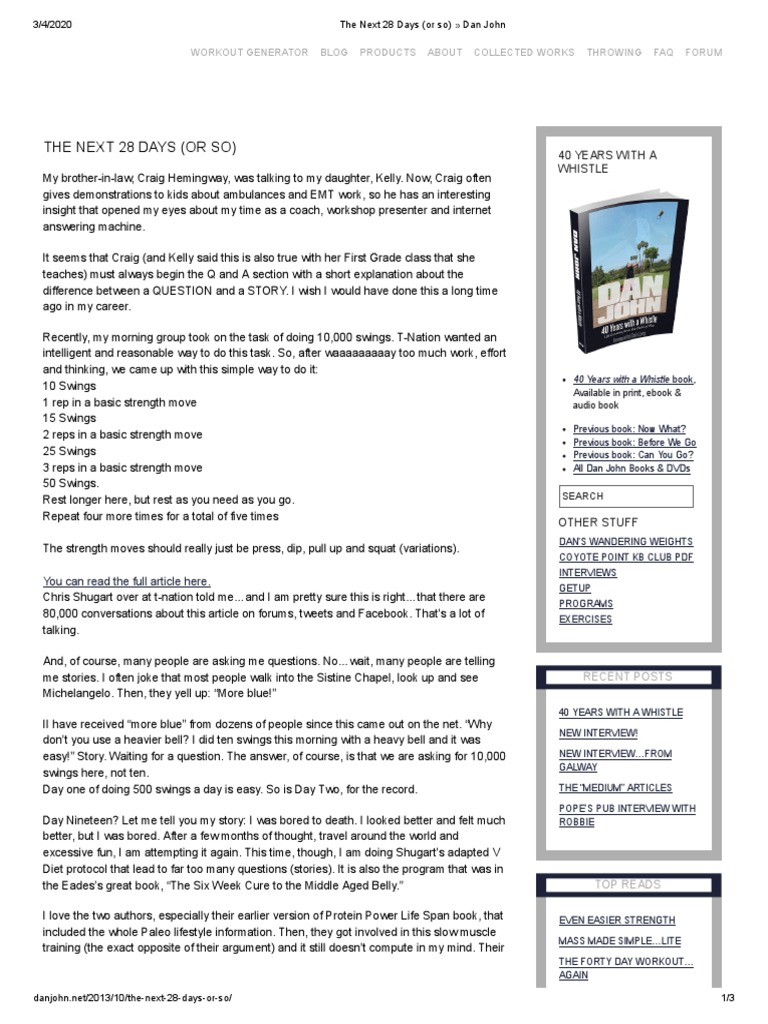 Dan John Strength Standards Sleepless In Seattle on Sale innoem.eng