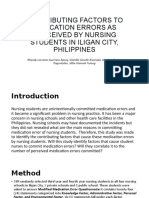 Contributing Factors To Medication Errors