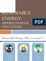 Renewable Energy-Opportunites & Challenges
