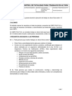 ESTANDAR CONTROL DE FATALIDAD TRABAJOS EN ALTURA CMPC PULP S.A. Versión 1 PDF