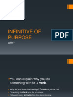 Infinitive of Purpose