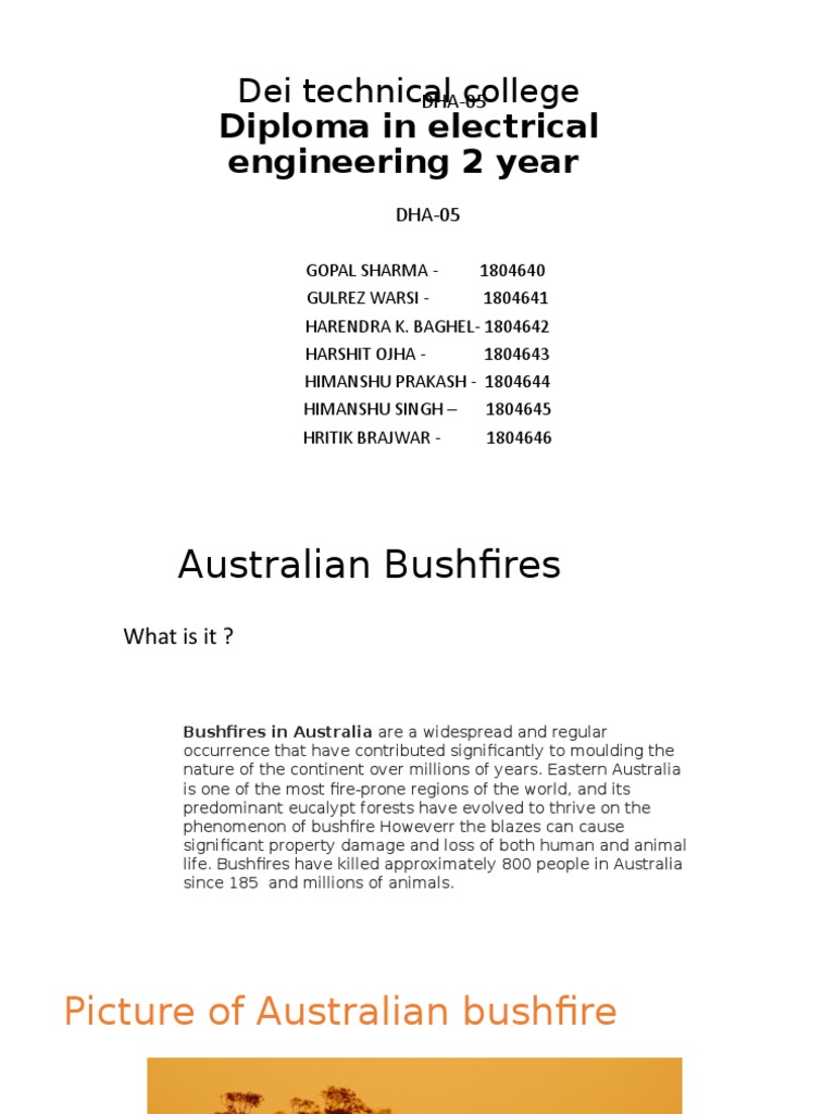 Australian Bushfires Pdf