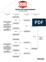 2020 Big 12 Wrestling Championship Pre-Seed Brackets