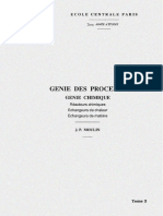 Génie Des Procèdes, Génie Chimique, Réacteurs Chimiques, Échangeurs de Chaleur, Échangeurs de Matière PDF
