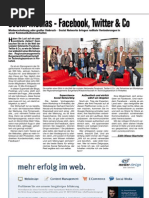 Zeitungsartikel zum Social Media Seminar