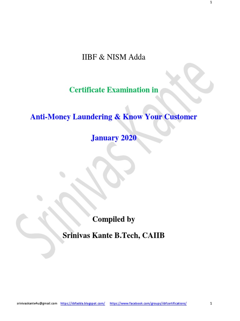 Aml& Kyc 2020 PDF | PDF