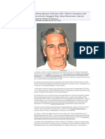 Jeffrey Epstein Chaired a $6.7 Billion Company that Documents Suggest May Have Received a Secret Federal Reserve Bailout