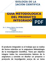 Guía metodológica del producto integrador