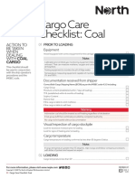Coal Cargo Care Checklist