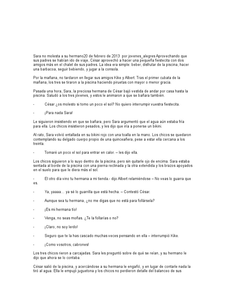 Relatos Incesto 2 | PDF