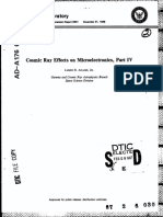 Cosmic Ray Effects On Microelectronics, Part IV