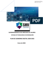 Plan Gobierno Digital 2020 - 22 SMV