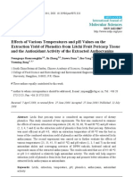 Effect of Temp & PH