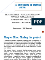 Chapter 9 - Closing The Project