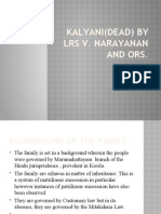 Kalyani (Dead) v. Narayan