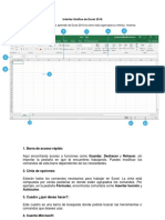 Interfaz Excel 2016 guía