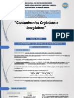 Clase 04 - Cca - 26-04-2019 - Contaminantes Orgánicos e Inorgánicos PDF