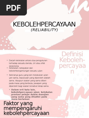 Kebolehpercayaan 2 Pdf