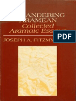 Joseph A Fitzmyer A Wandering Aramean Collected Aramaic Essays 1979 PDF