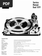 Dual 1219 Service Manual | PDF