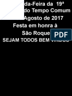 Missa Sao Roque 14agosto2017