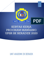 Kertas Kerja Program Mansang Upsr 2020