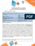 Syllabus Del Curso Costos y Presupuestos PDF