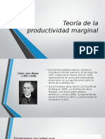 Teoría de La Productividad Marginal - Presentación