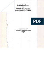 Training Handbook on Property and Supply Management System 2003