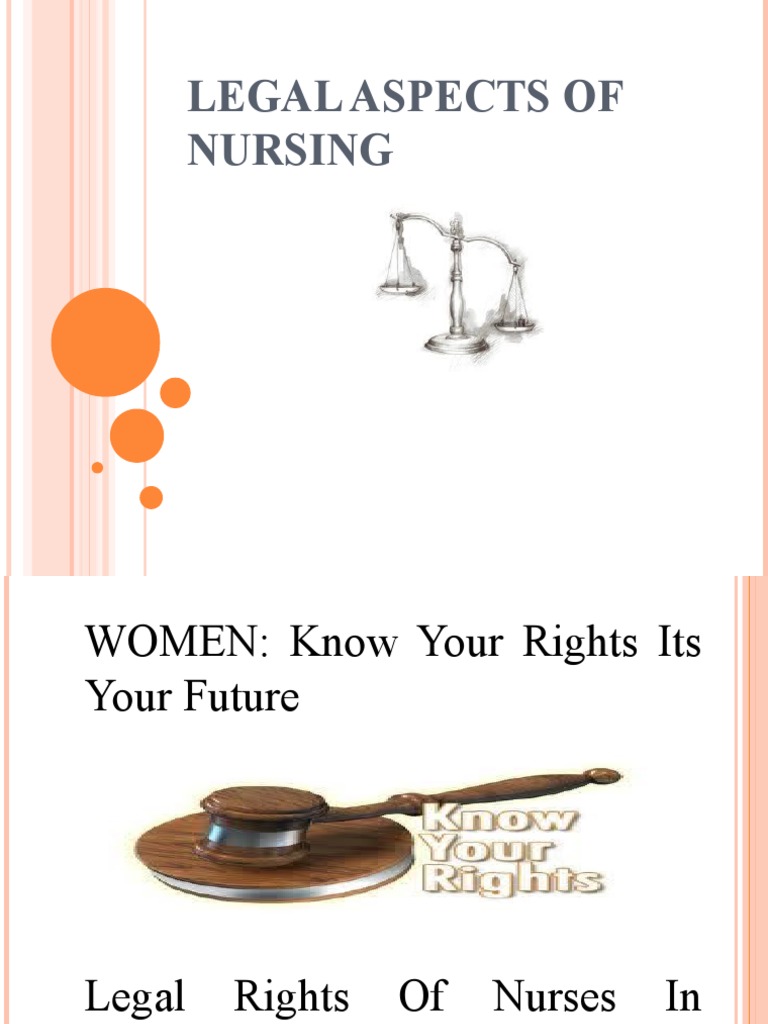 Legal Aspects of Nursing