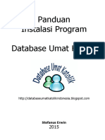 Panduan Instalasi Database Umat Katolik