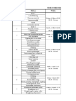 Time Schedule