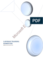 Laporan Training Excel Danone TGL 3-4 Feb 2020