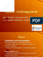 Blood - Anticoagulants: Ravi Sankar Venuturumilli, MD Global Hospitals, Hyderabad