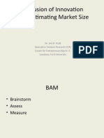 Diffusion of Innovation and Estimating Market Size