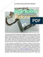 Reparación y reforma de una fuente de ordenador