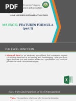 Comp 2 MS EXCEL FEATURES FORMULA Part 1